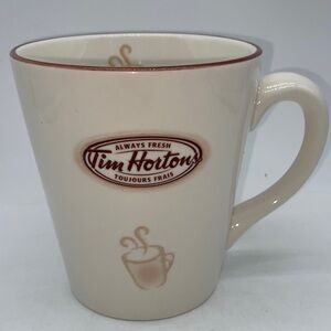Tim Hortons Limited Edition #007 Embossed Coffee Tea Mug Cup Ceramic 2007
